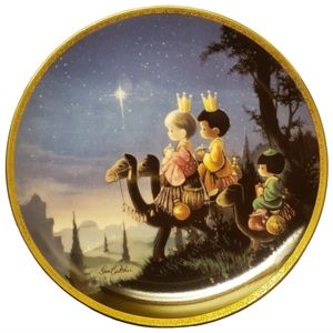 Precious Moment's They Followed The Star Plate